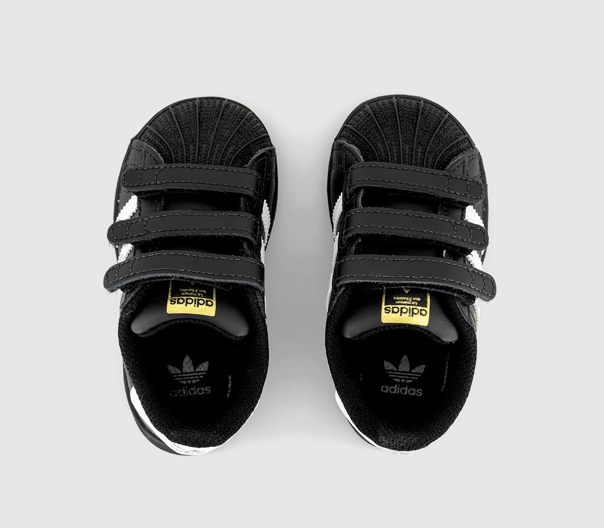 adidasSuperstar Infant Trainers adidasSuperstar Infant TrainersBlack White Black