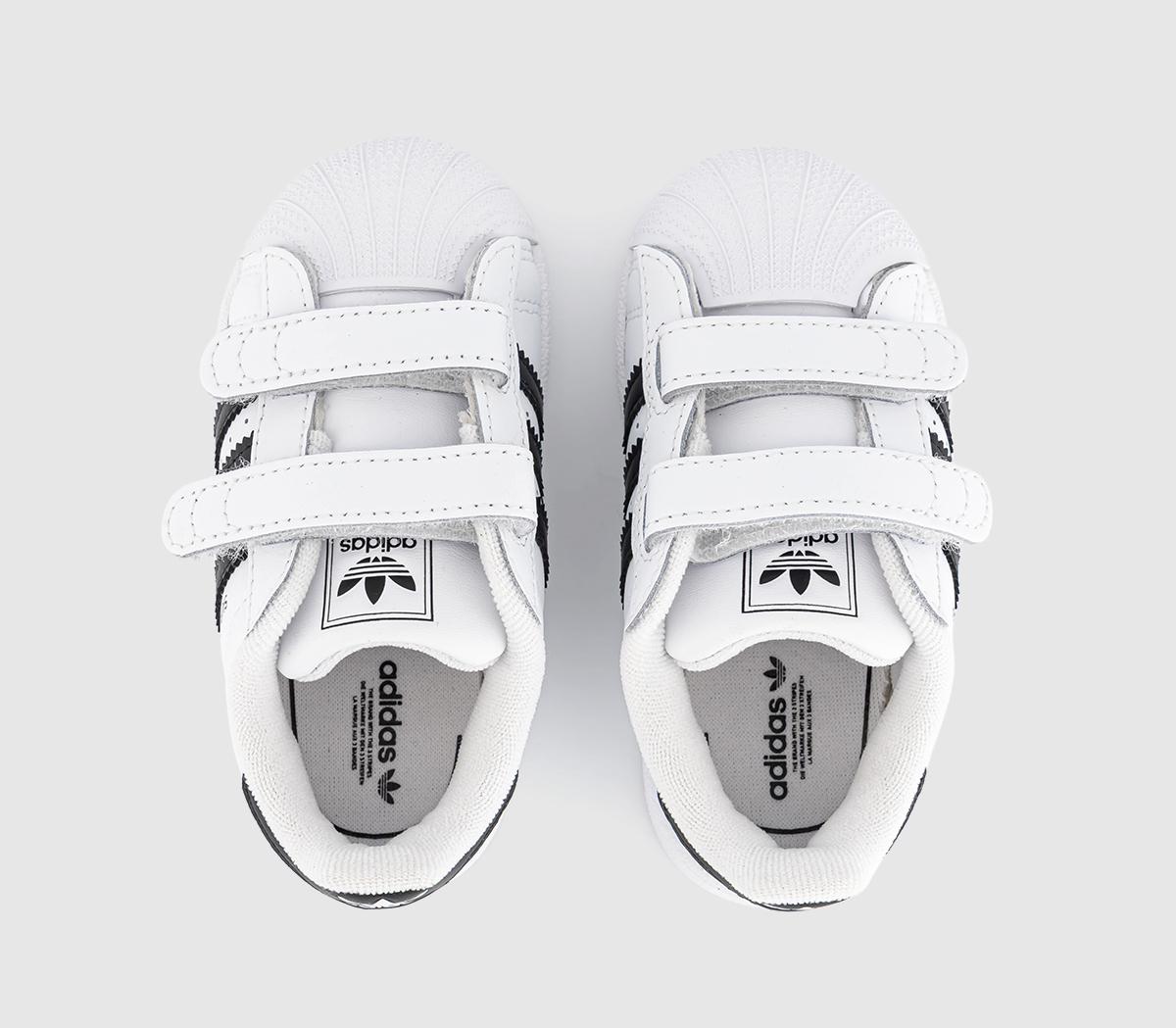 adidasSuperstar Infant TrainersWhite White Black
