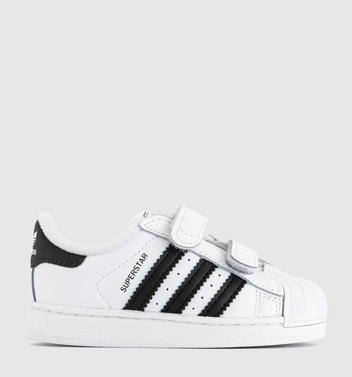 adidas Superstar Infant Trainers White White Black
