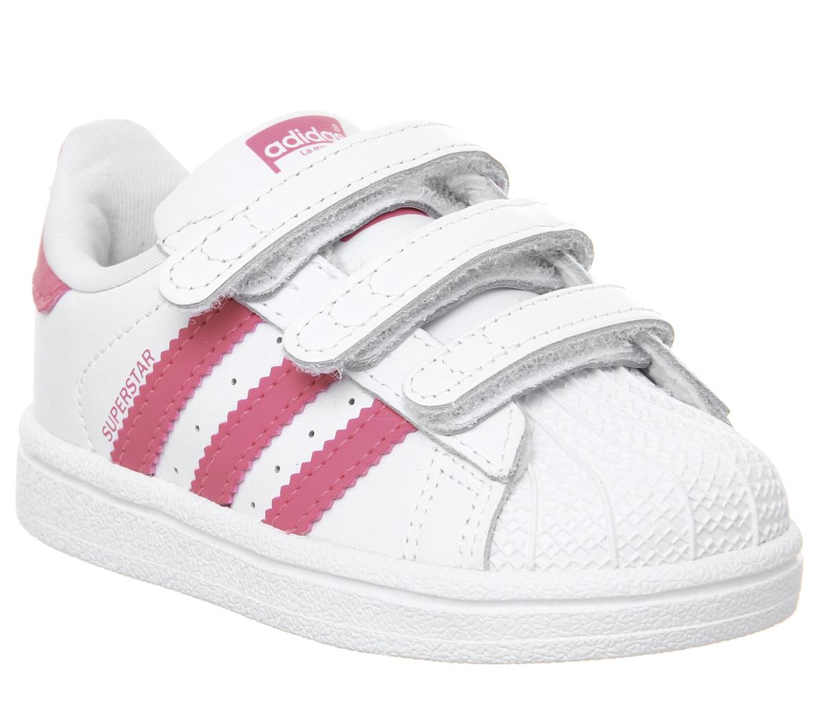 adidasSuperstar Infant 2-9 TrainersWhite Clear Pink