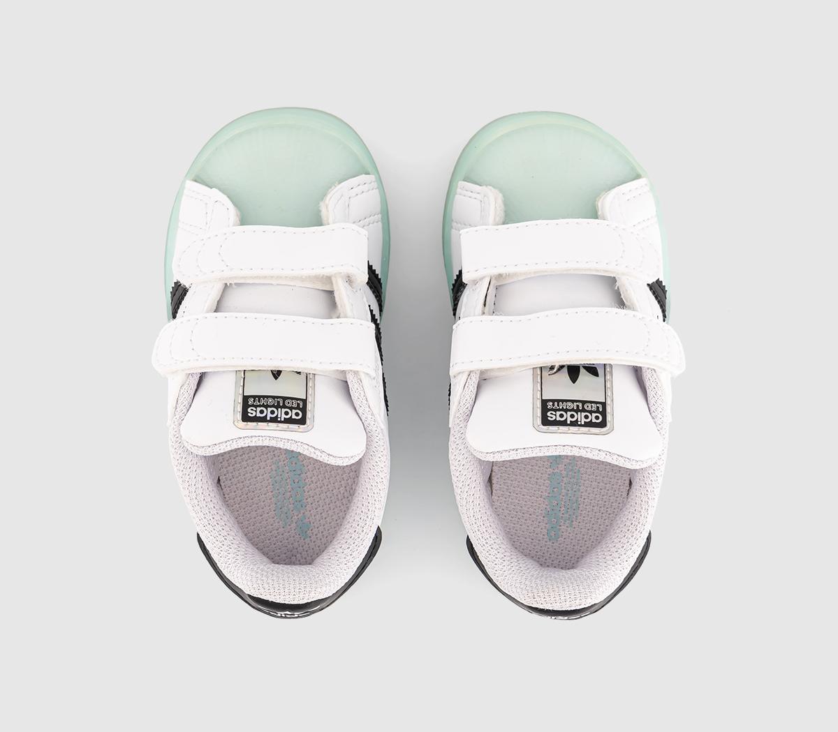 adidasSuperstar Infant Trainers adidasSuperstar Infant TrainersWhite Semi Flash Aqua Black