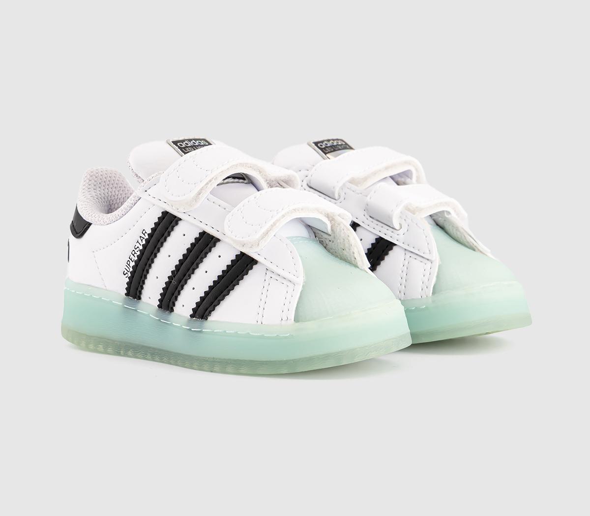 adidasSuperstar Infant Trainers adidasSuperstar Infant TrainersWhite Semi Flash Aqua Black