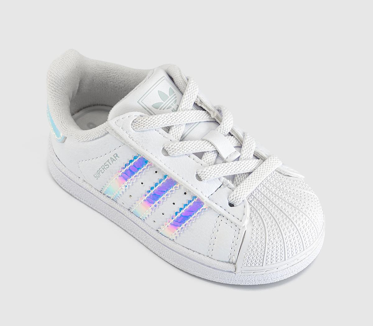 adidasSuperstar Infant TrainersWhite Halo Blue Metallic