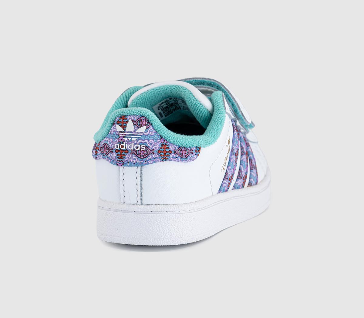 adidasadidas x Disney Superstar Infant TrainersWhite Disney Blue Purple