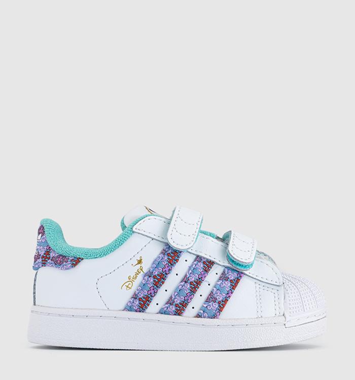 adidas adidas x Disney Superstar Infant Trainers White Disney Blue Purple