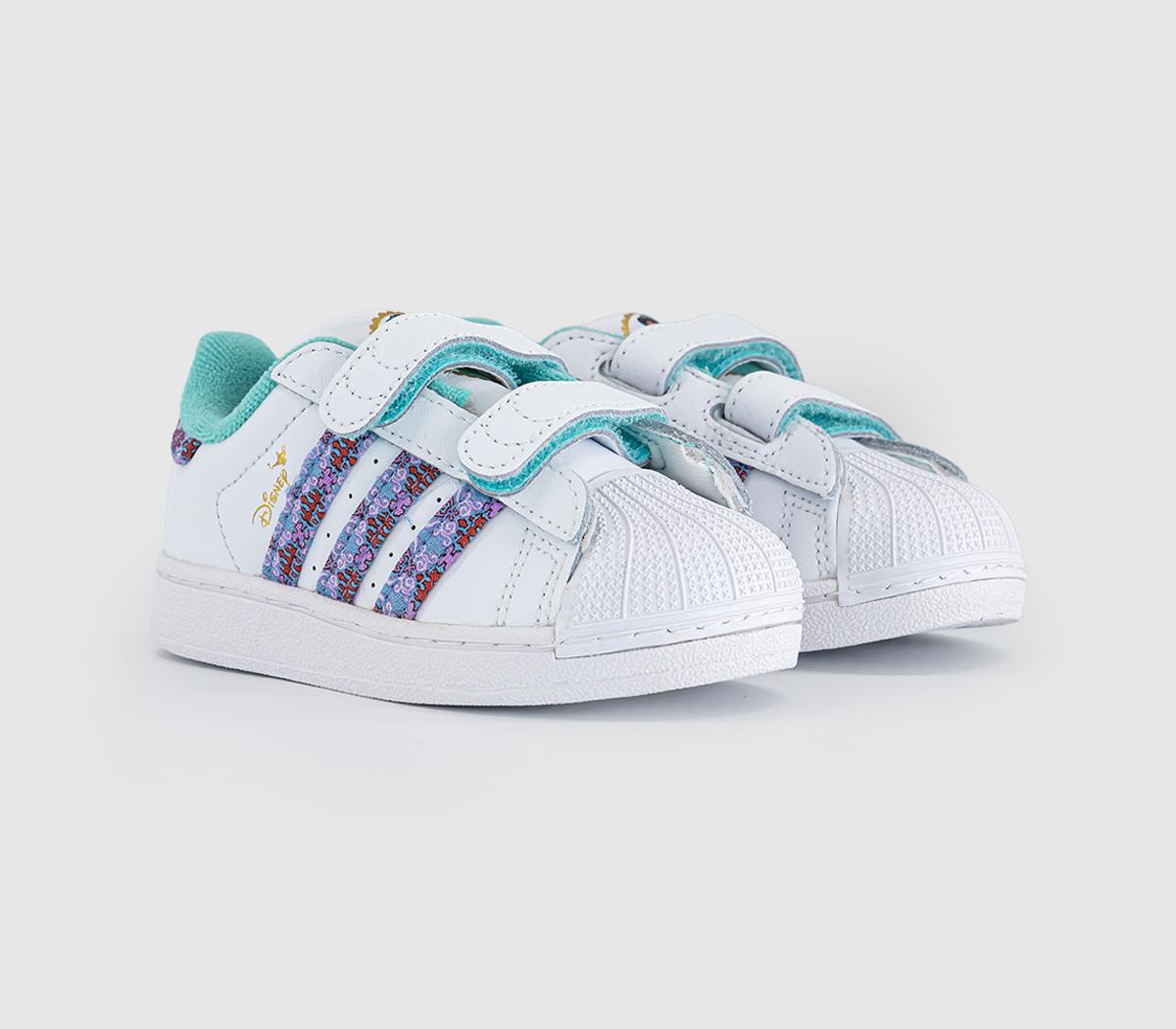 adidasadidas x Disney Superstar Infant TrainersWhite Disney Blue Purple