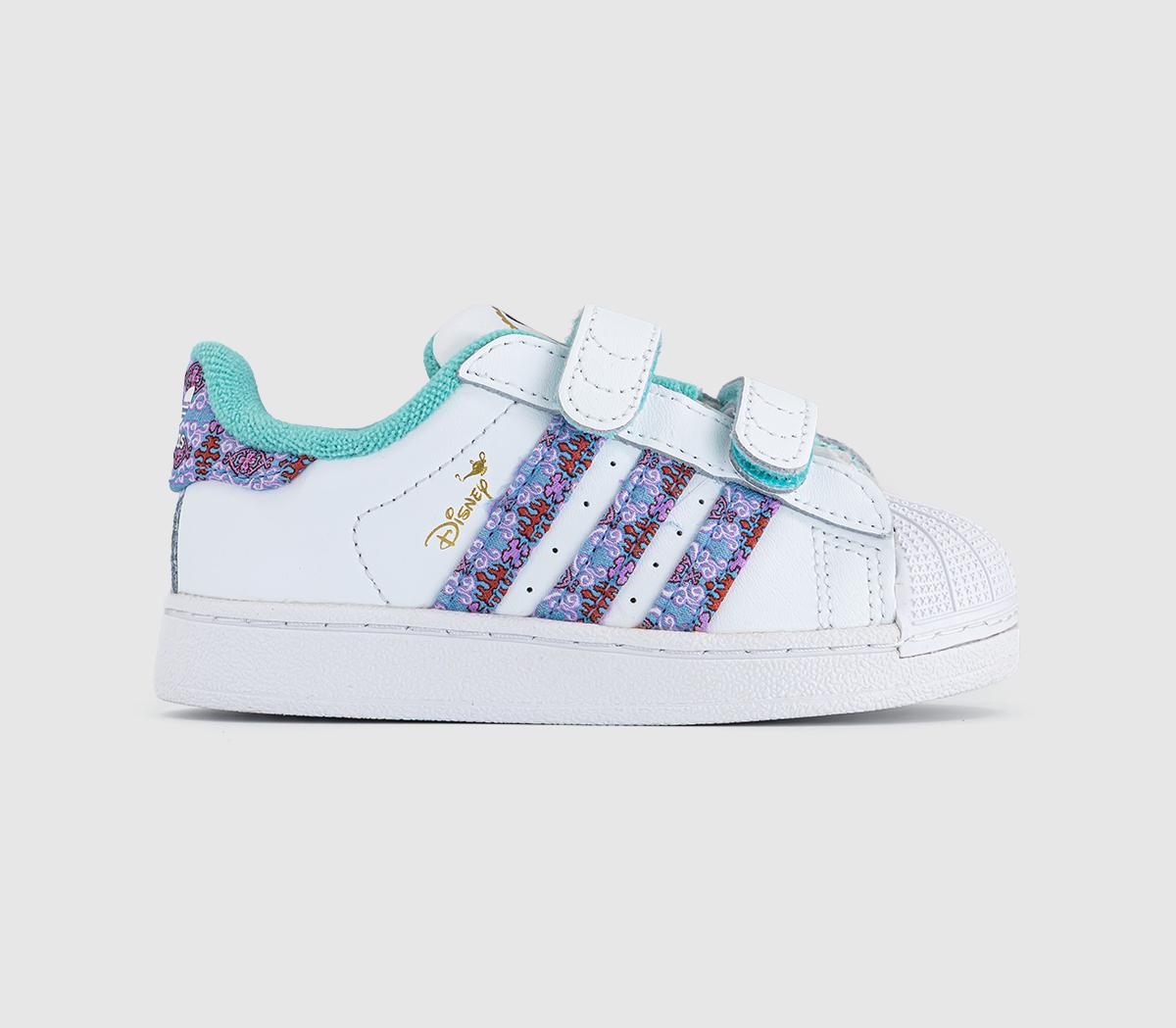 adidasadidas x Disney Superstar Infant TrainersWhite Disney Blue Purple