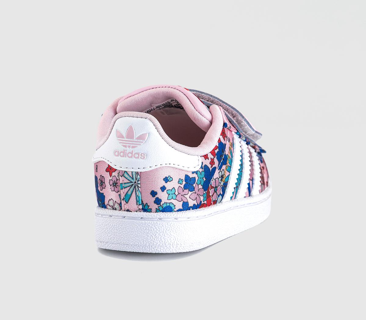 adidasLiberty x adidas Superstar Infant TrainersClear Pink White Light Pink Liberty