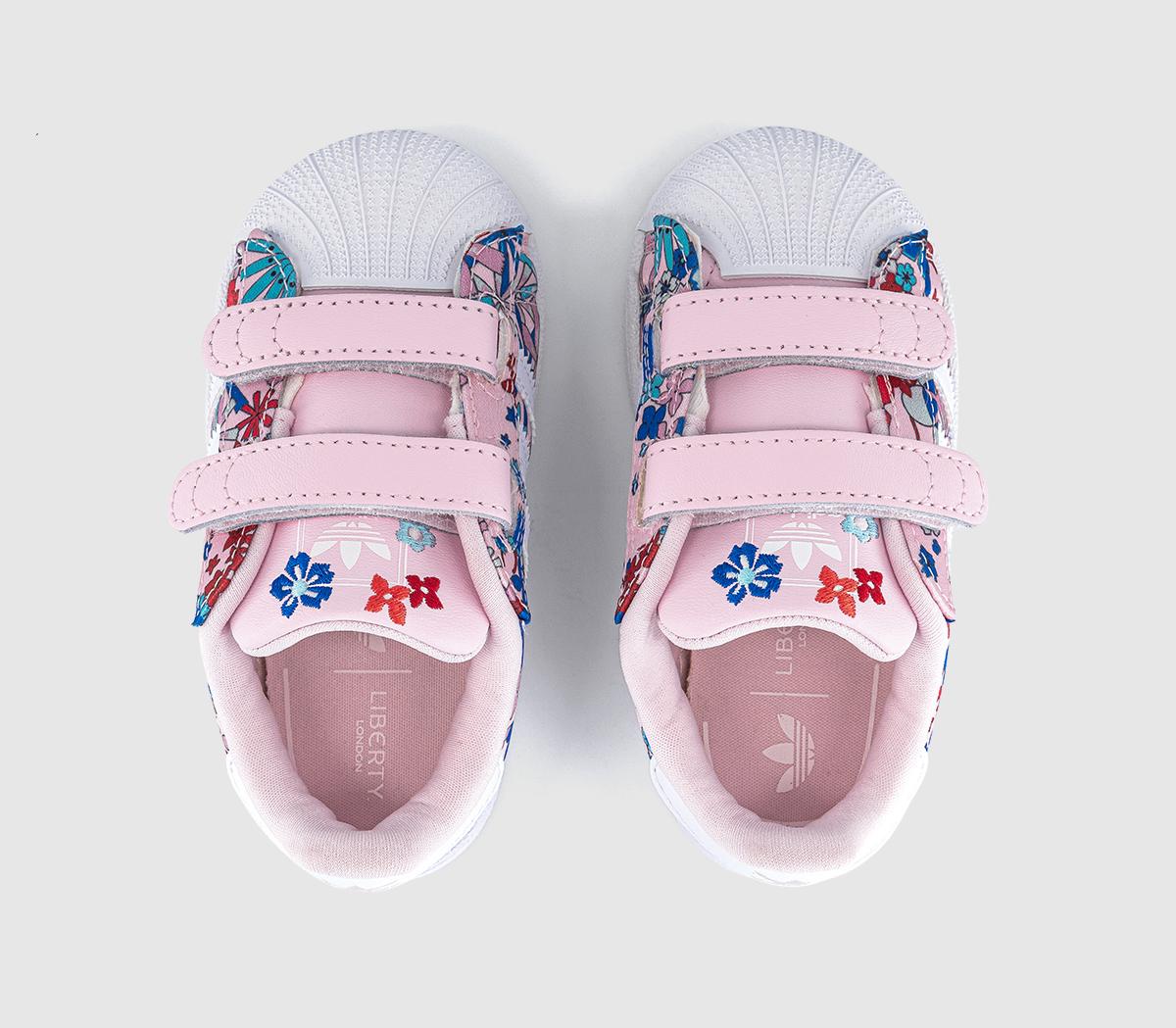 adidasLiberty x adidas Superstar Infant TrainersClear Pink White Light Pink Liberty