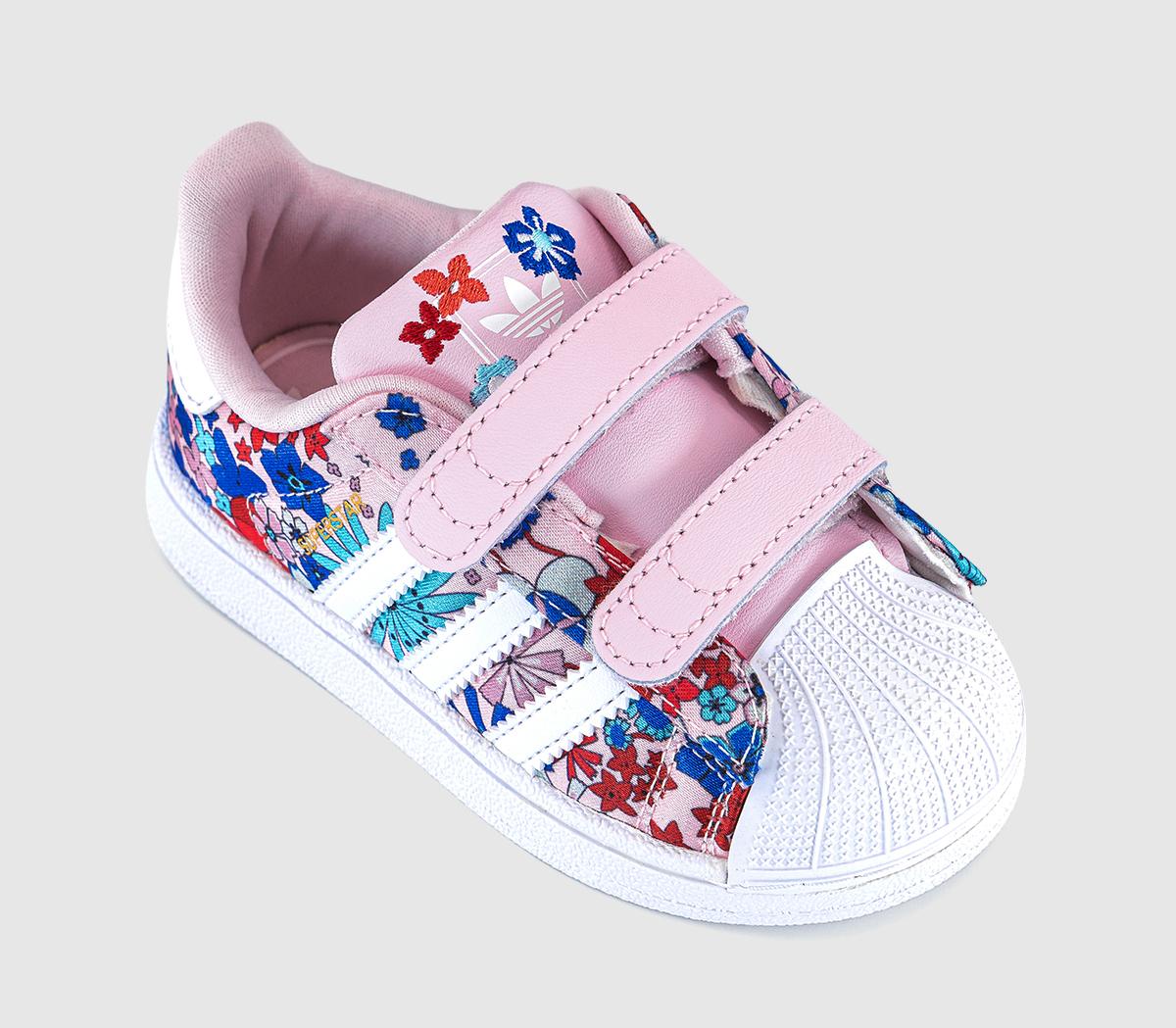 adidasLiberty x adidas Superstar Infant TrainersClear Pink White Light Pink Liberty