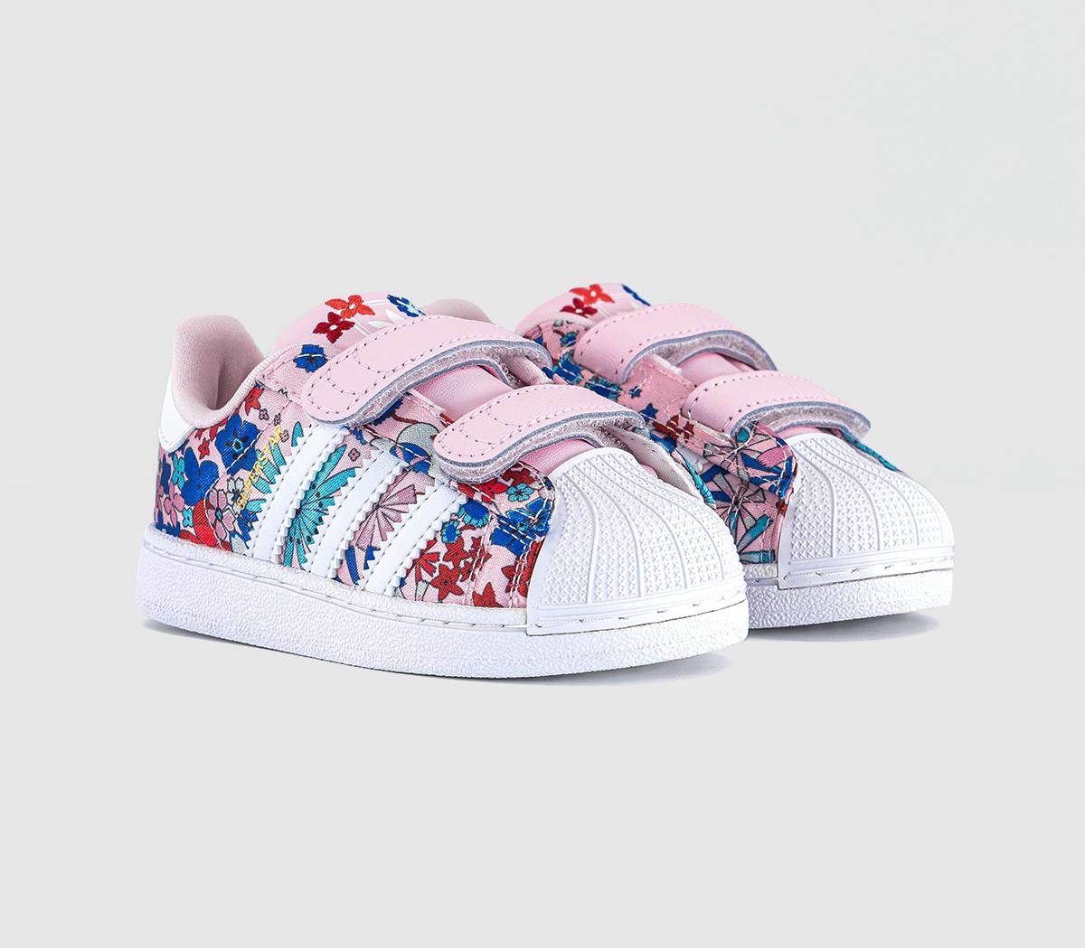 adidasLiberty x adidas Superstar Infant TrainersClear Pink White Light Pink Liberty