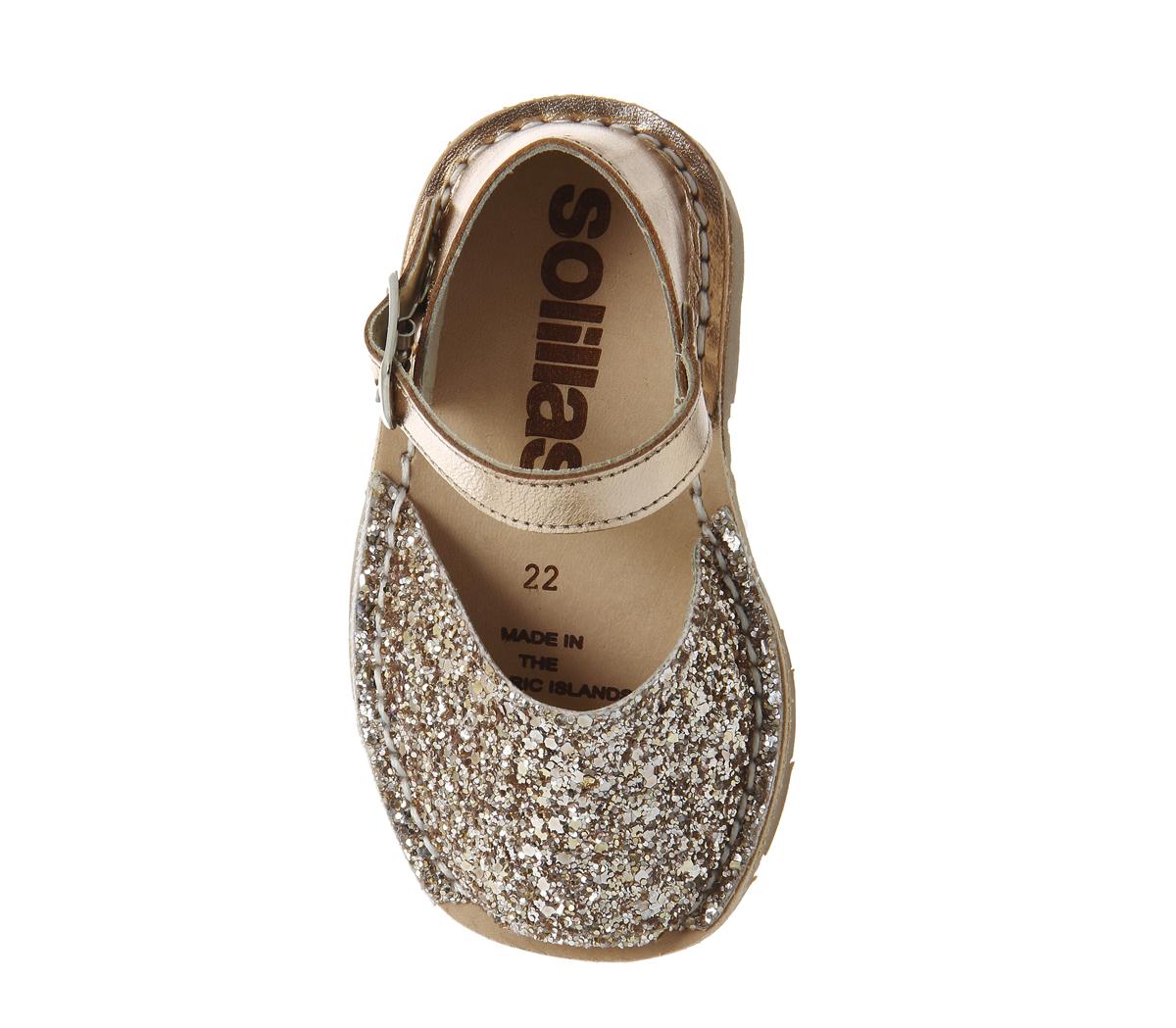 SolillasBebe SandalsPeach Glitter