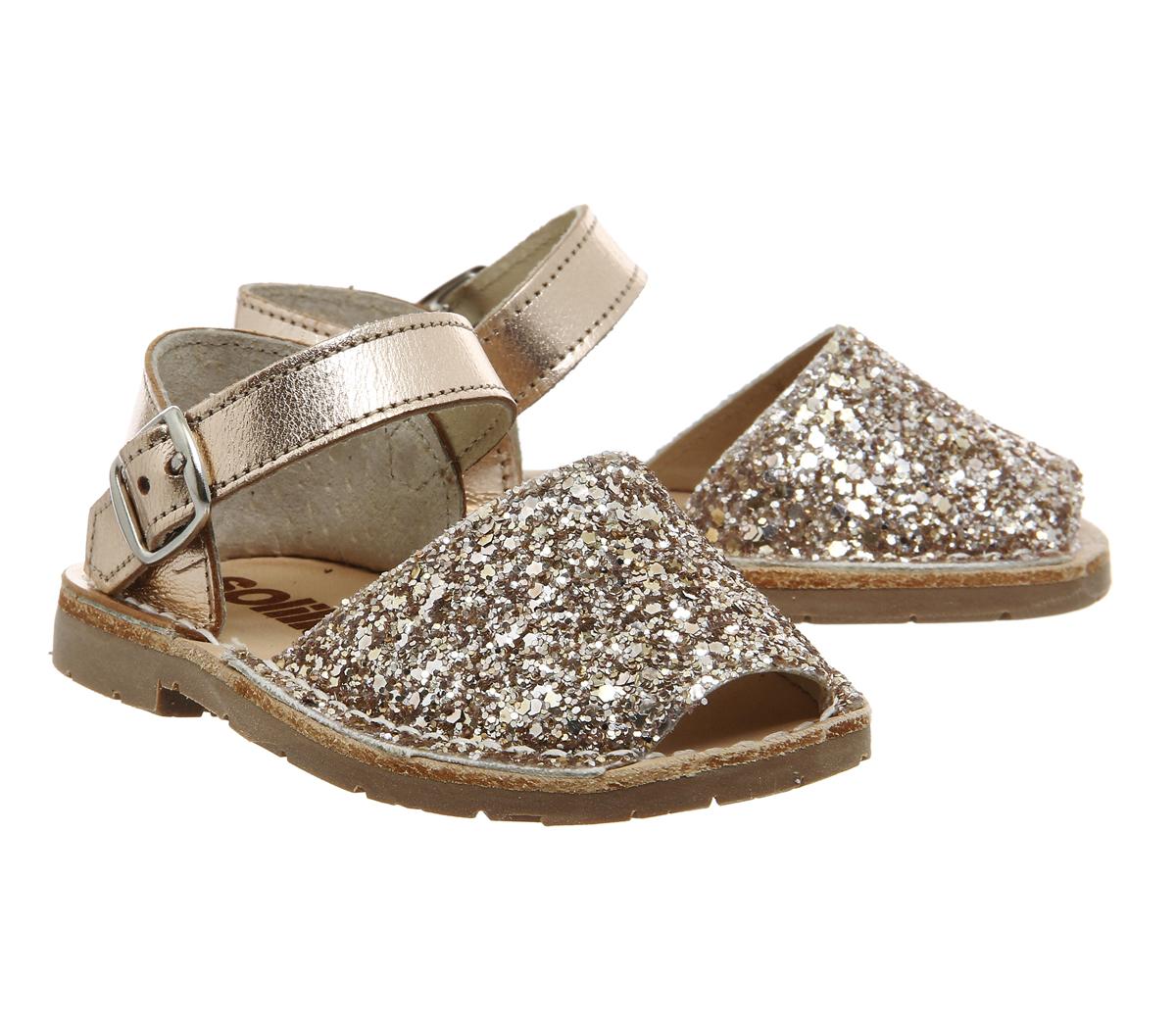 SolillasBebe SandalsPeach Glitter