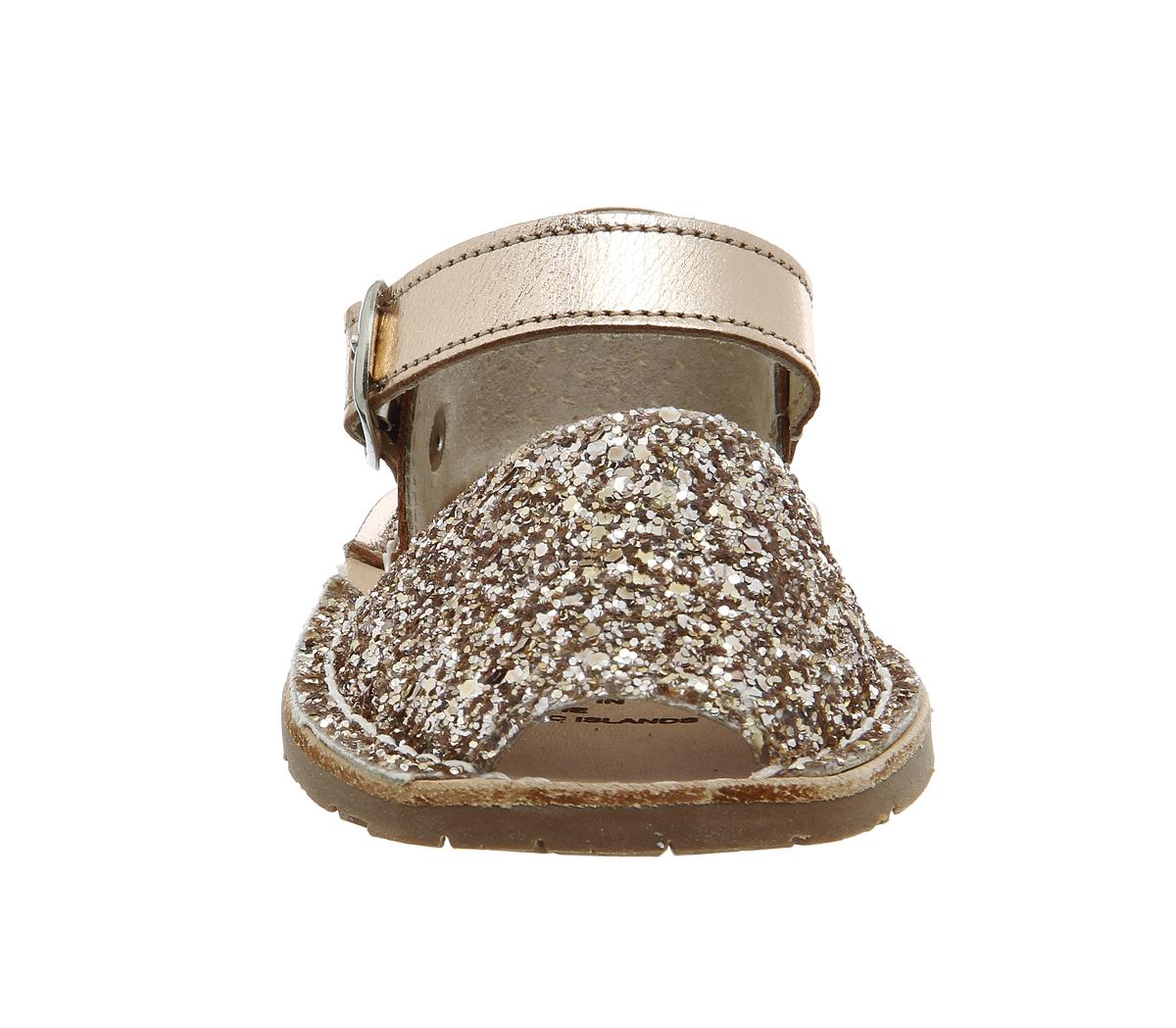 SolillasBebe SandalsPeach Glitter