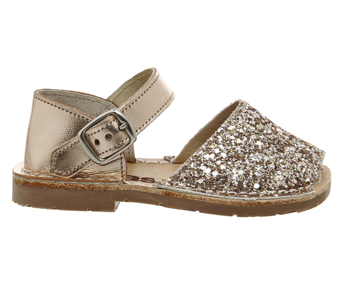 SolillasBebe SandalsPeach Glitter
