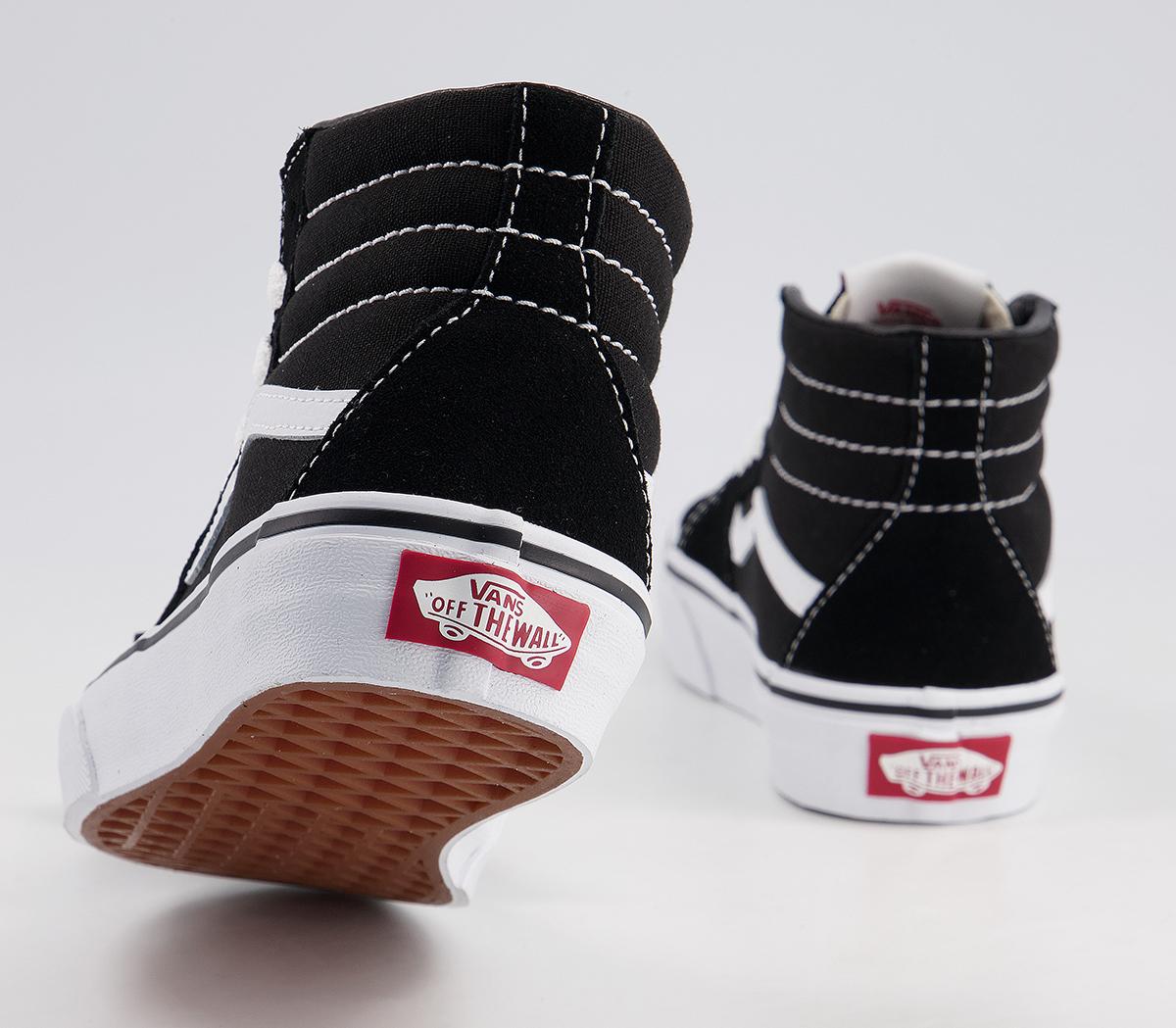 Vans Sk8 Hi Kids Trainers Vans Sk8 Hi Kids Trainers Black White
