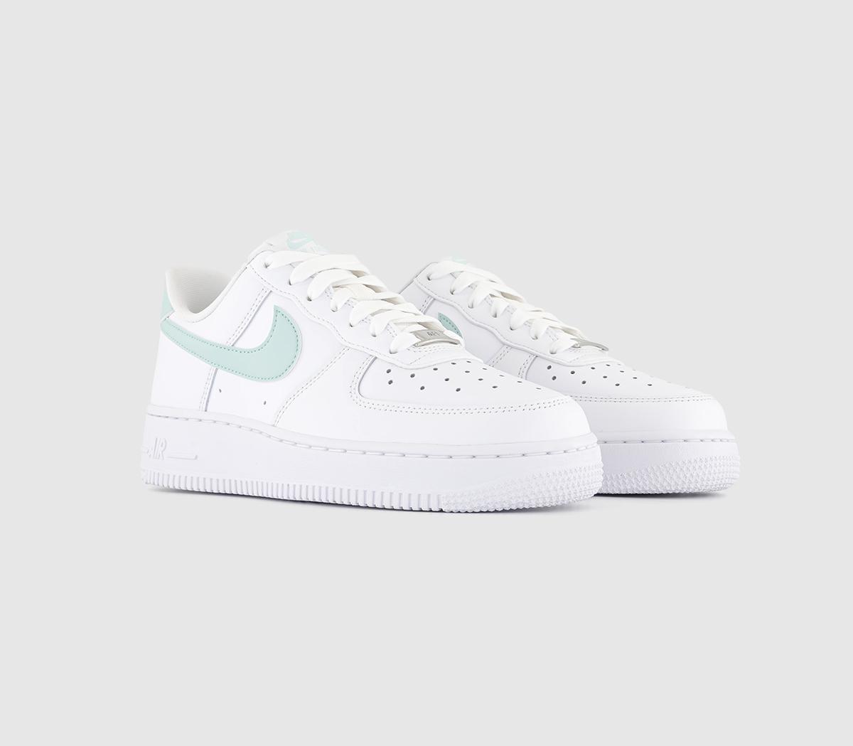 Nike Womens Air Force 1 Lo Trainers White Jade Ice, 9