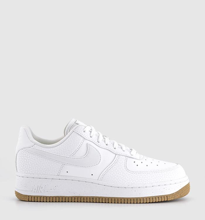 Nike Air Force 1 Lo (W) White Football Grey Gum Light Brown