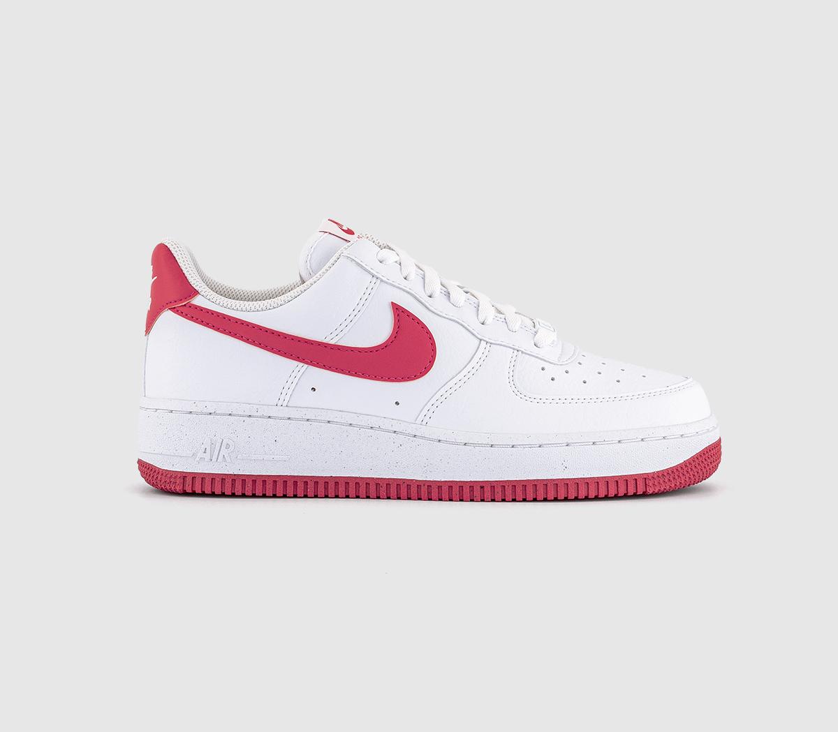 Nike women's air force 1 '07 trainer white / noble red / white best sale