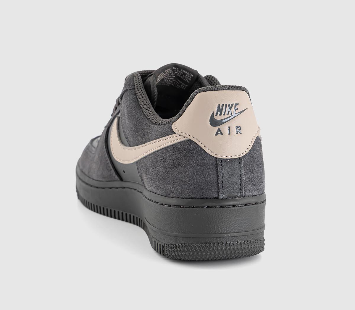 NikeAir Force 1 Lo Trainers Medium Ash Malt Off Noir