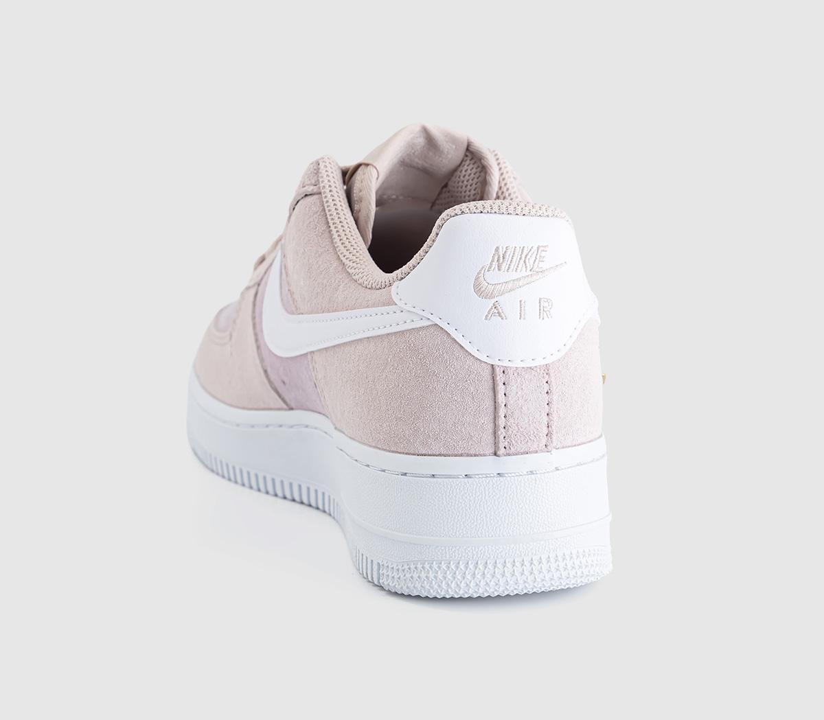 NikeAir Force 1 Lo W TrainersSilt Red White Pink Foam Metallic Gold