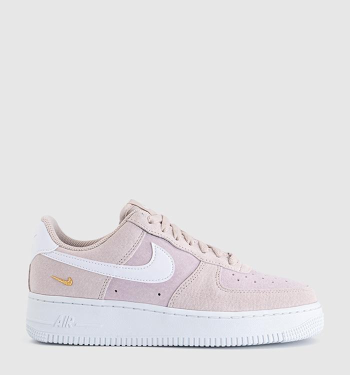 Nike Air Force 1 Lo W Trainers Silt Red White Pink Foam Metallic Gold