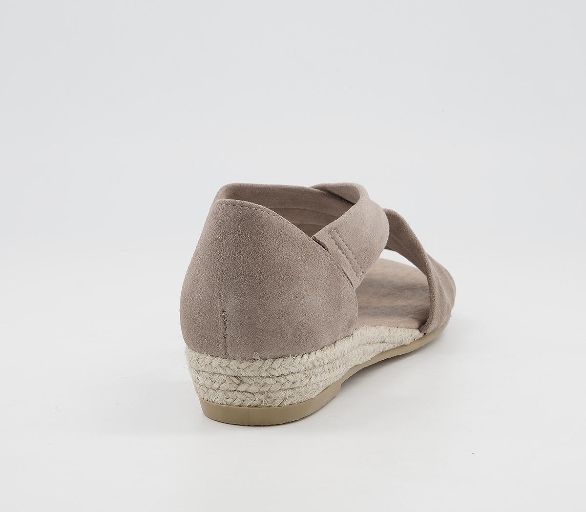 OFFICEHallie Cross Strap Espadrille Sandals OFFICEHallie Cross Strap Espadrille SandalsCamel Suede