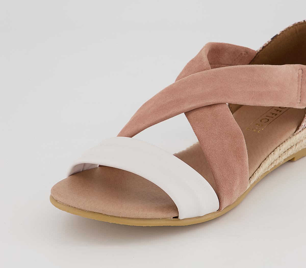 Office Hallie Cross Strap Espadrilles Office Hallie Cross Strap Espadrilles Nude Suede With Snake Mix