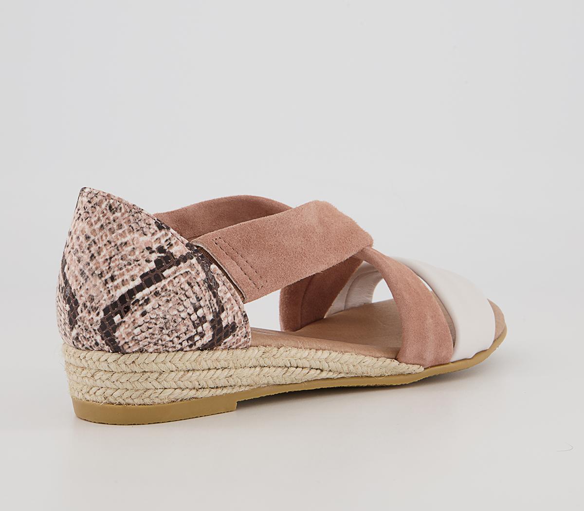 Office Hallie Cross Strap Espadrilles Office Hallie Cross Strap Espadrilles Nude Suede With Snake Mix