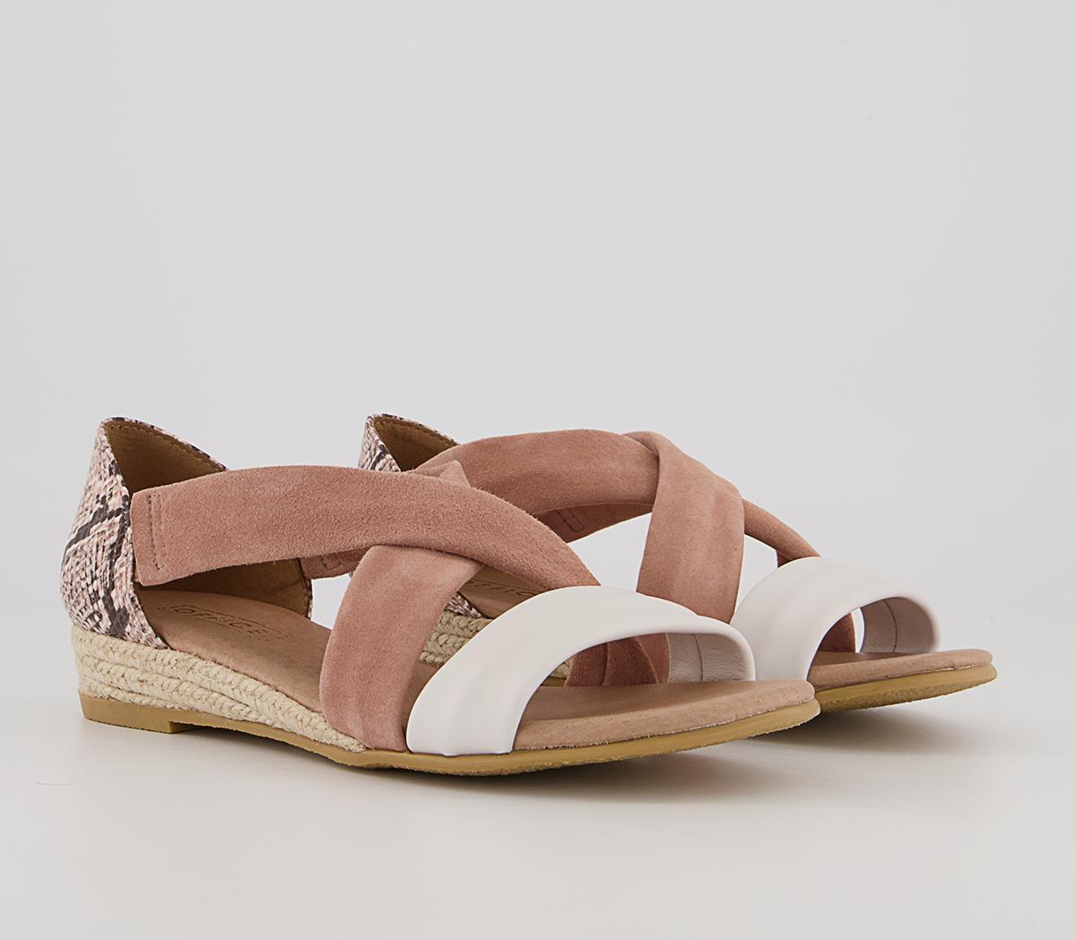 Office Hallie Cross Strap Espadrilles Office Hallie Cross Strap Espadrilles Nude Suede With Snake Mix