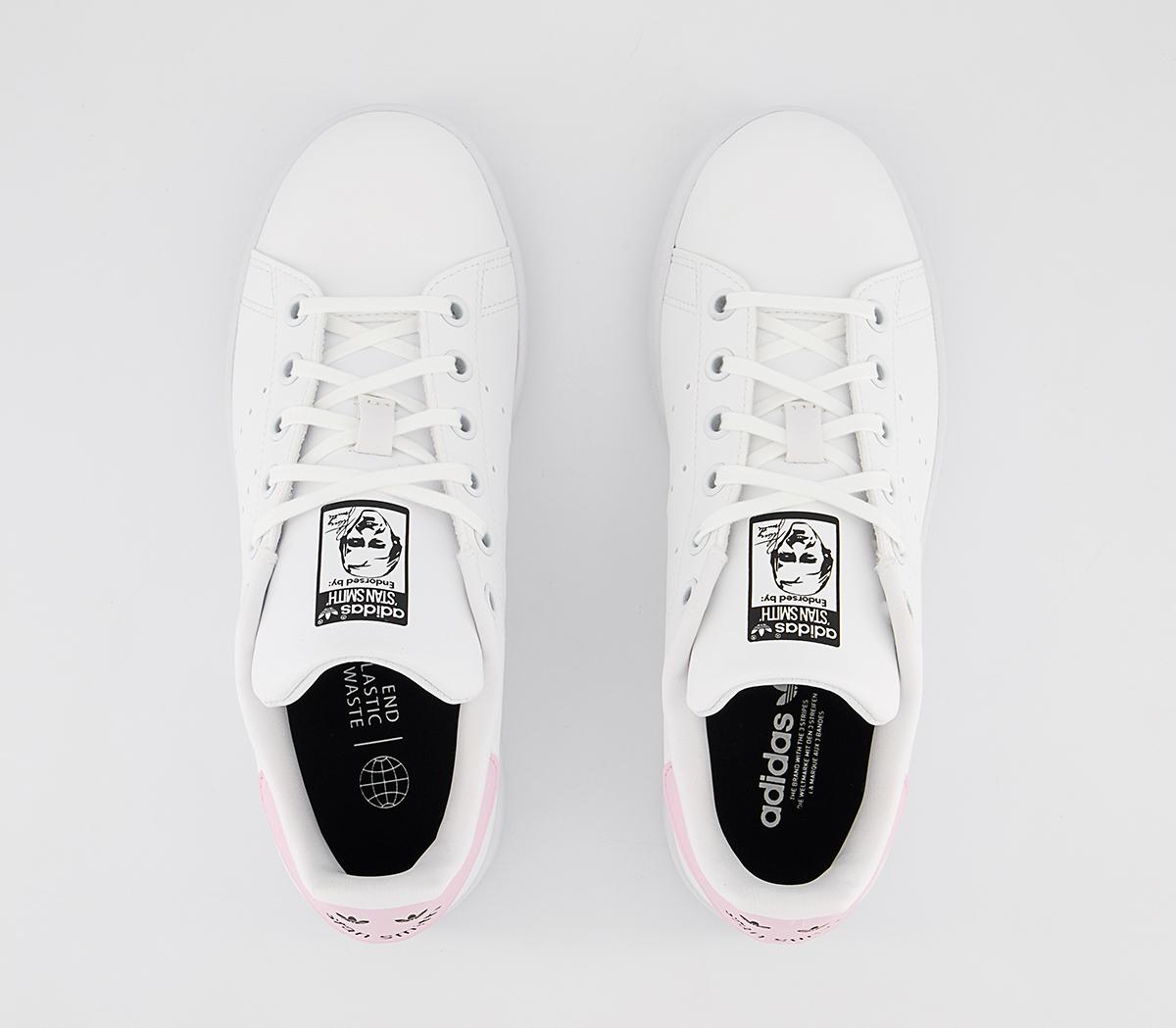adidasStan Smith Gs TrainersWhite Pink Core Black