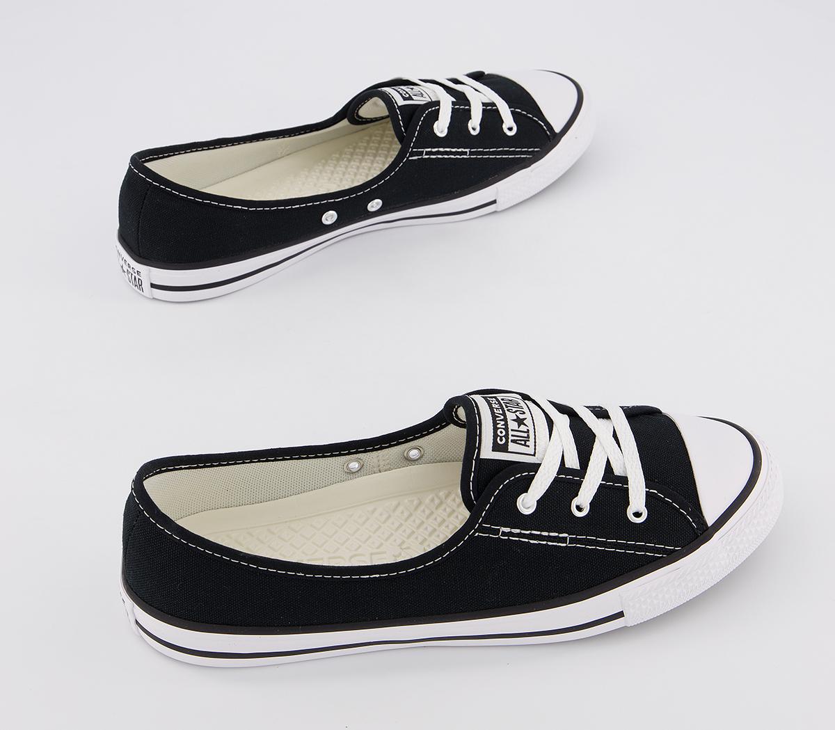 Converse Ctas Ballet Lace Trainers Converse Ctas Ballet Lace Trainers Black White Black