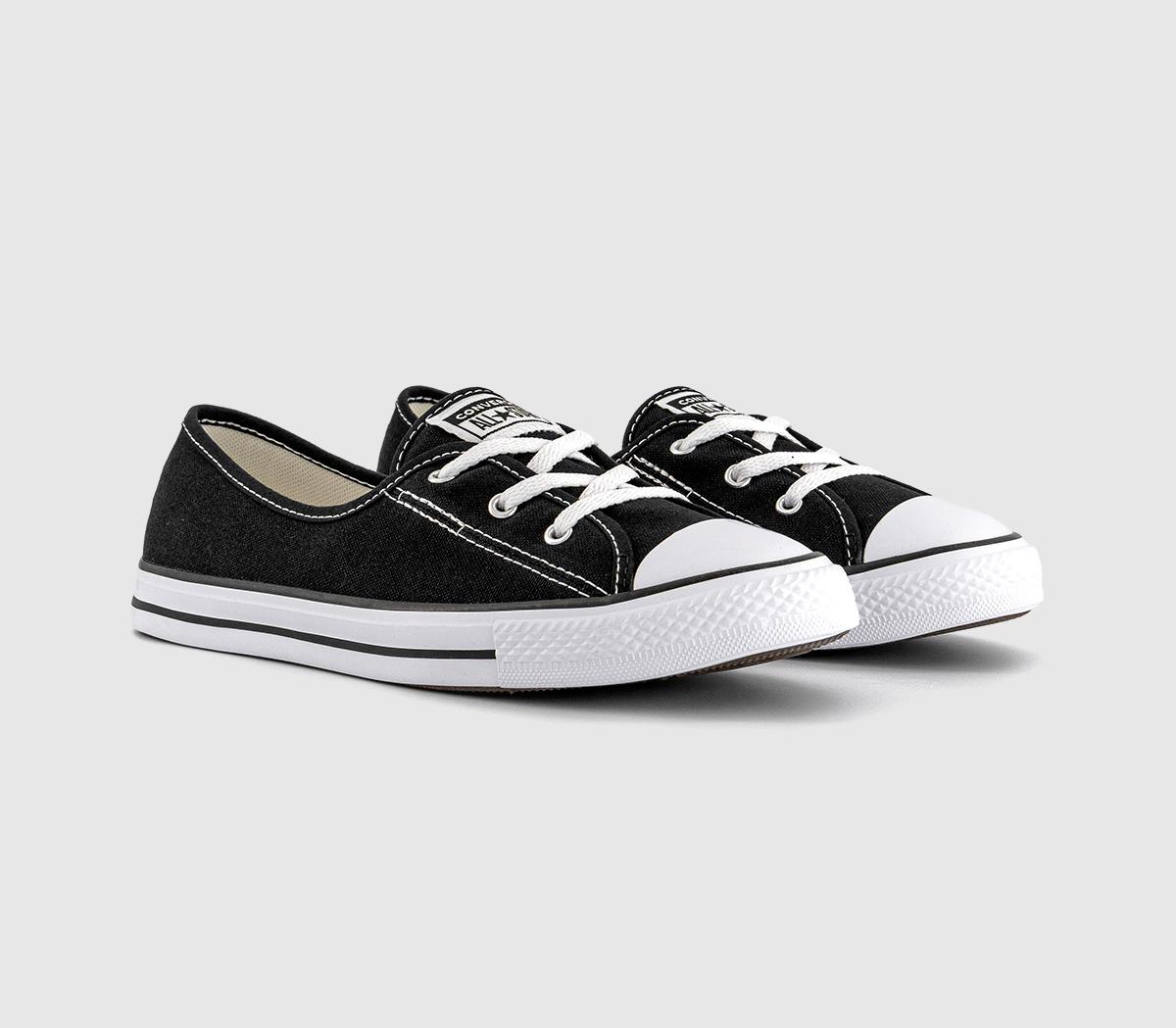 Converse Ctas Ballet Lace Trainers Black White Black - Women's Trainers