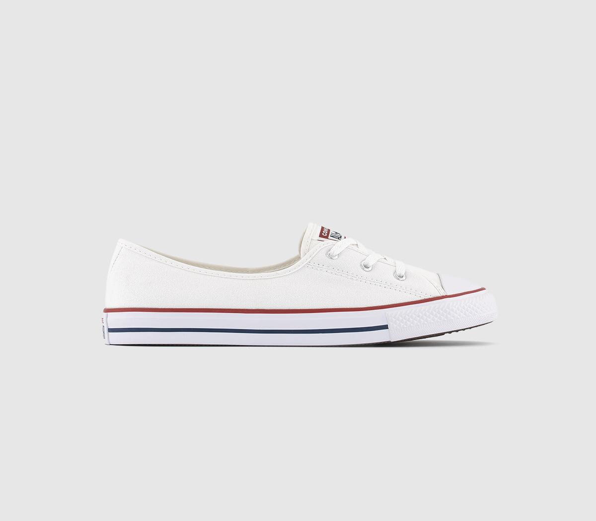 Converse Lace Trainers White Black - Women's Trainers