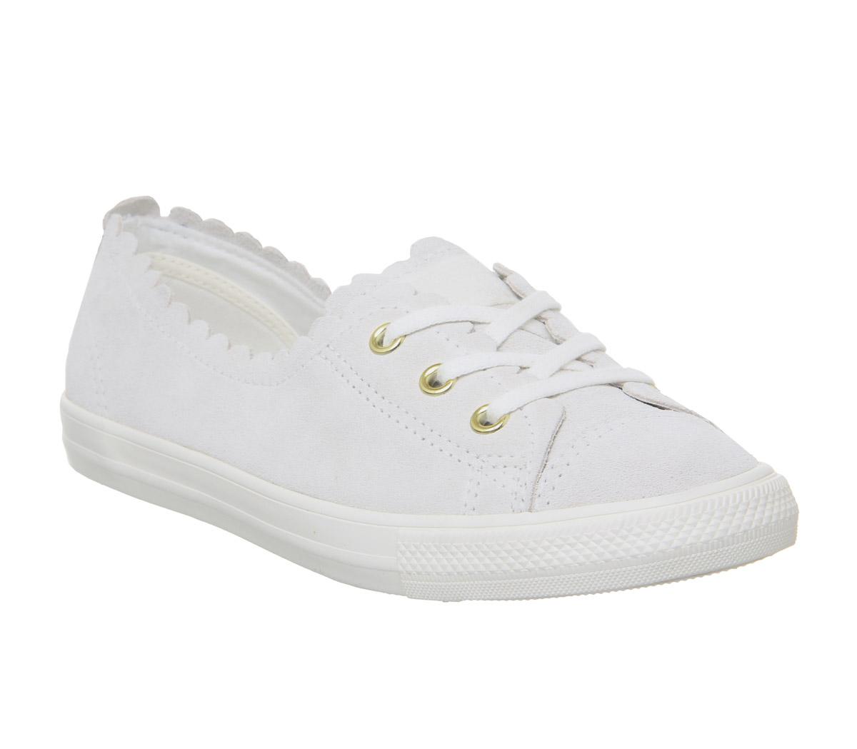 ConverseCtas Ballet Lace TrainersOff White Frill