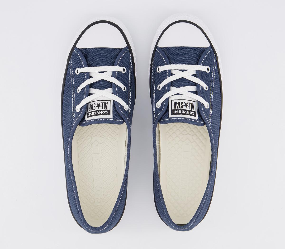 Converse Ctas Ballet Lace Trainers Converse Ctas Ballet Lace Trainers Navy White Black