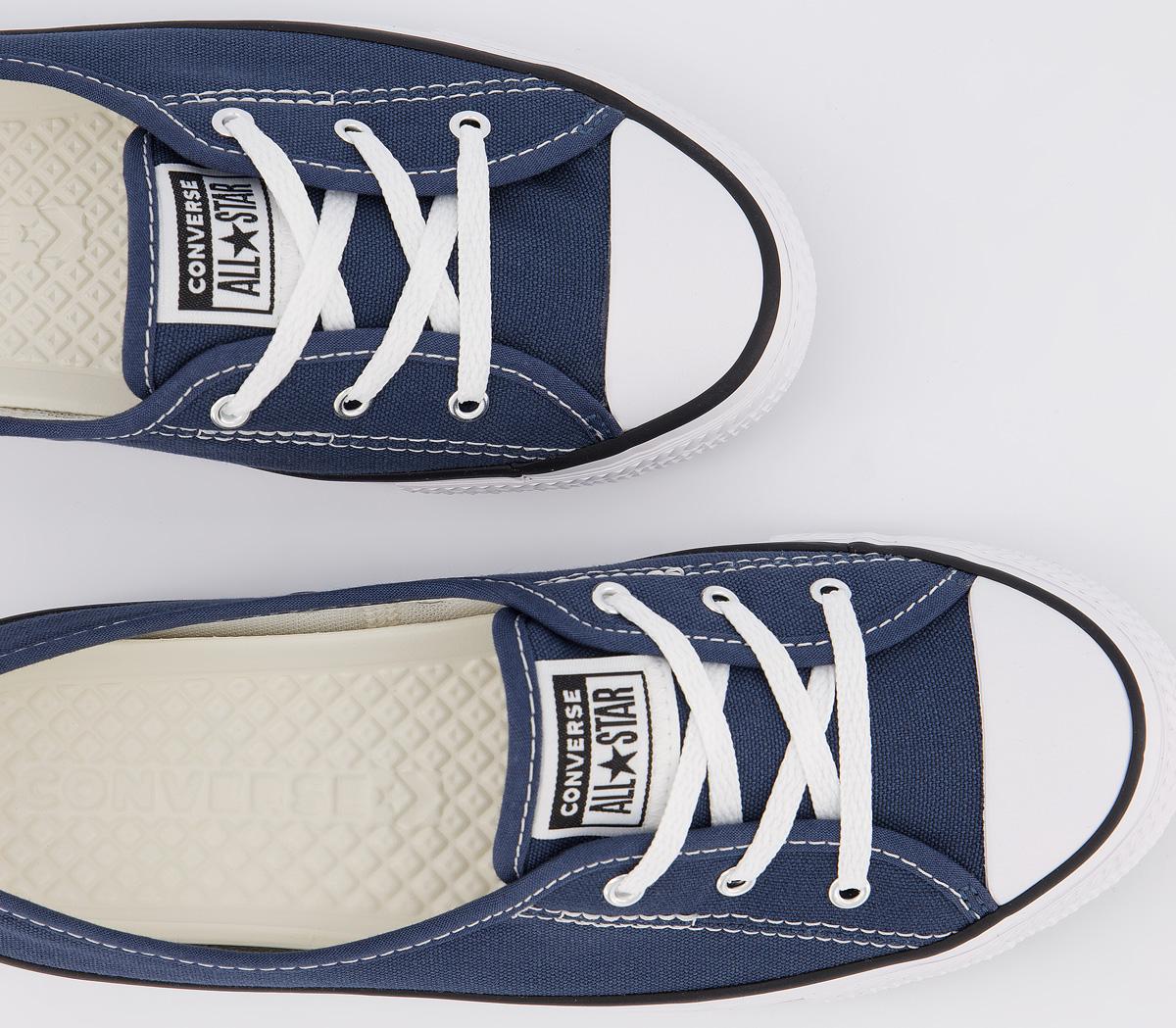Converse Ctas Ballet Lace Trainers Converse Ctas Ballet Lace Trainers Navy White Black