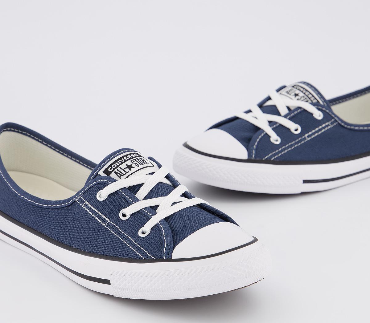 Converse Ctas Ballet Lace Trainers Converse Ctas Ballet Lace Trainers Navy White Black