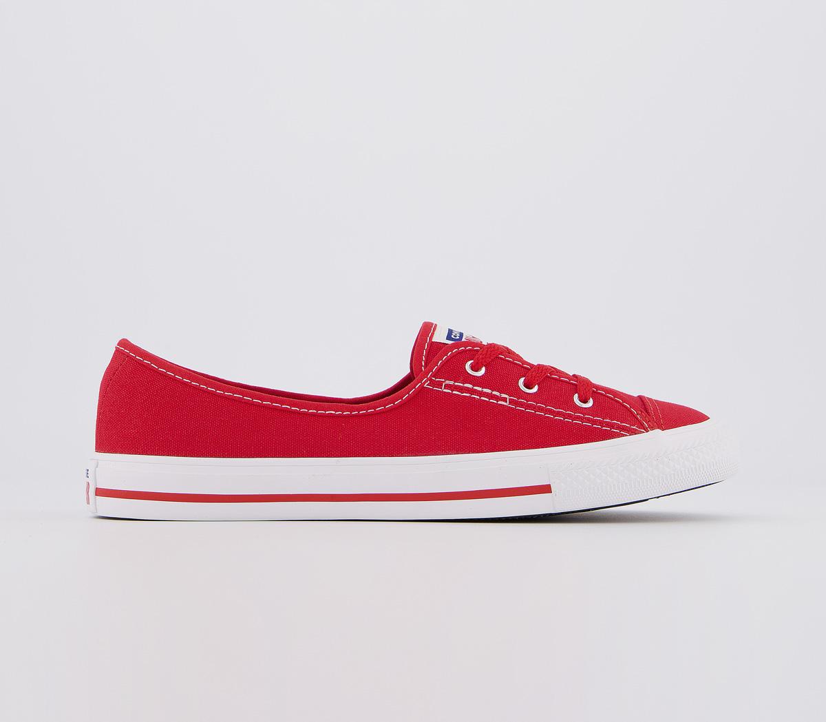 ConverseCtas Ballet Lace TrainersUniversity Red White Rush Blue