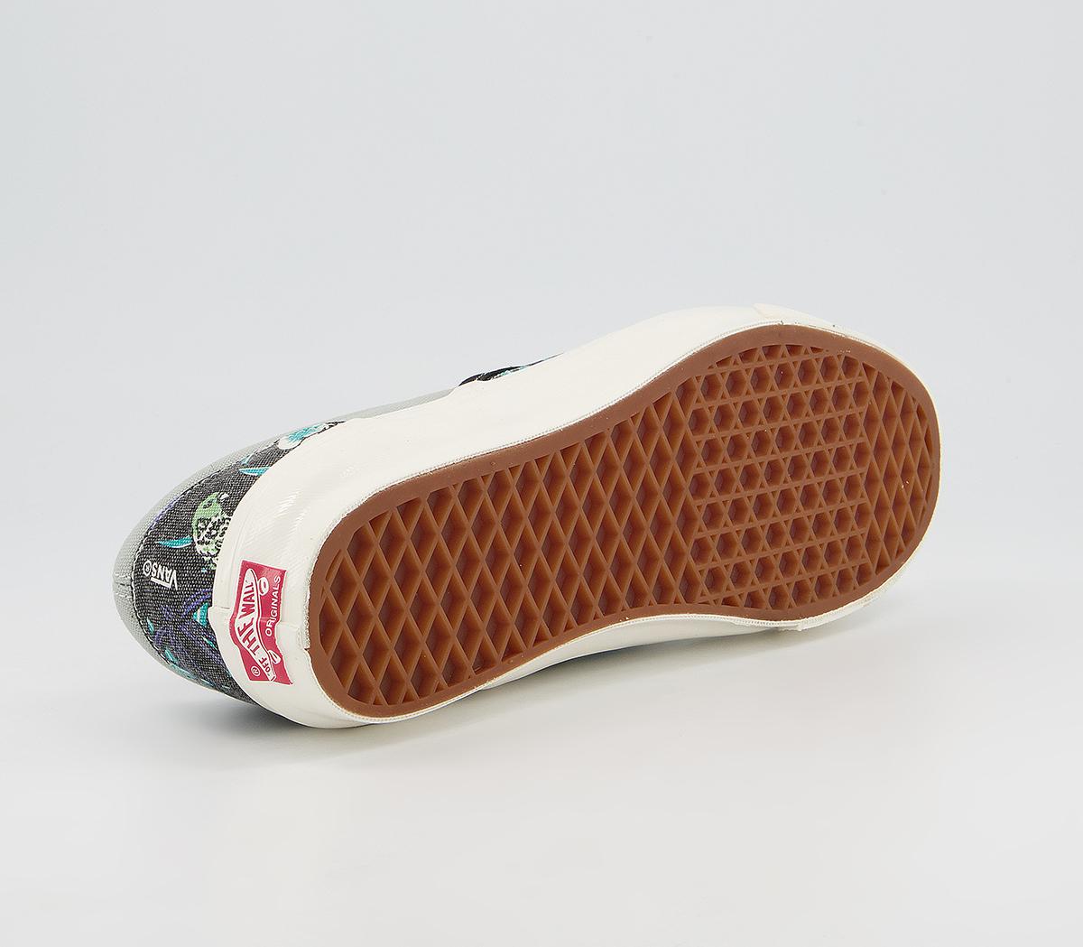 Vans Vault Classic Slip On Lx Trainers Vans Vault Classic Slip On Lx Trainers Parrot Hawaiian Black
