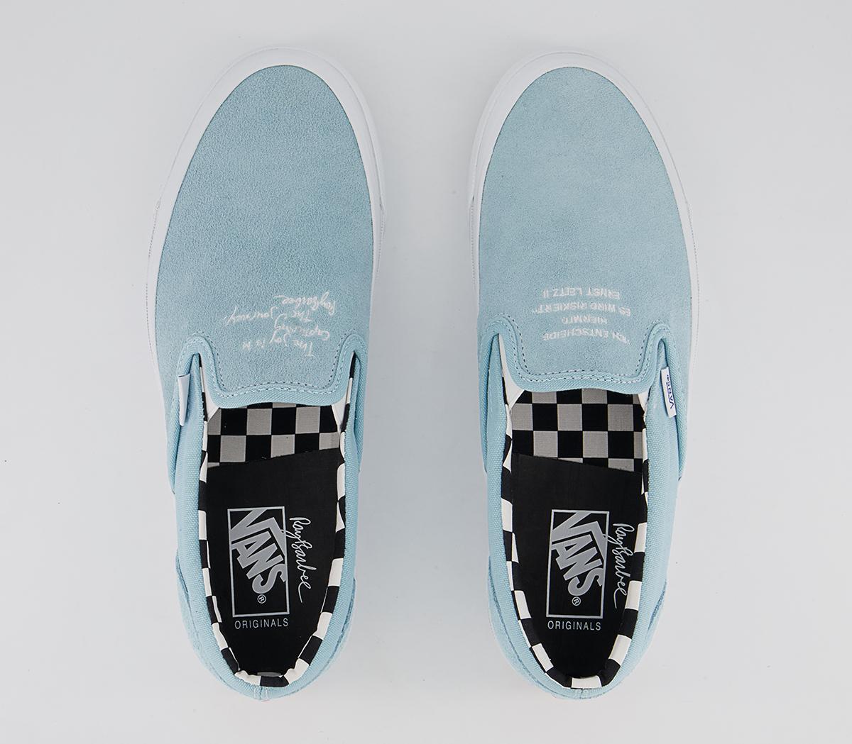 Vans Vault Classic Slip On Lx Trainers Vans Vault Classic Slip On Lx Trainers Ray Barbee Light Blue