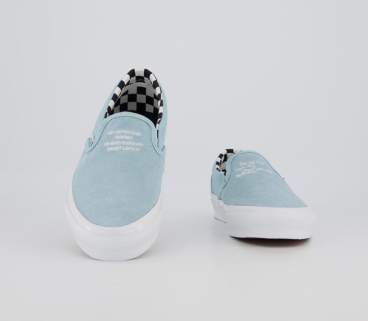 Vans Vault Classic Slip On Lx Trainers Vans Vault Classic Slip On Lx Trainers Ray Barbee Light Blue