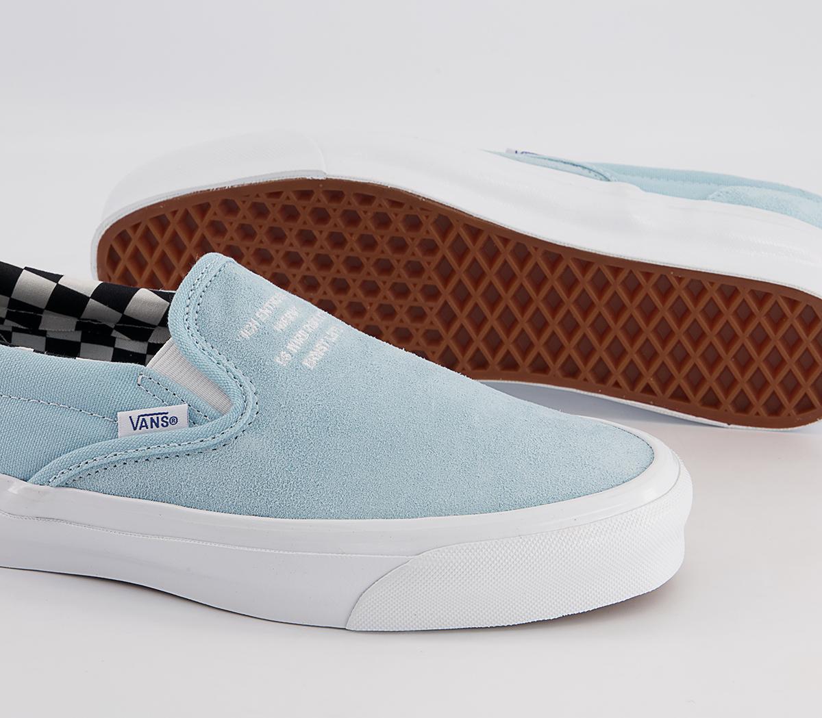 Vans Vault Classic Slip On Lx Trainers Vans Vault Classic Slip On Lx Trainers Ray Barbee Light Blue
