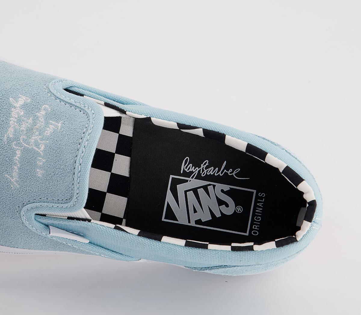 Vans Vault Classic Slip On Lx Trainers Vans Vault Classic Slip On Lx Trainers Ray Barbee Light Blue