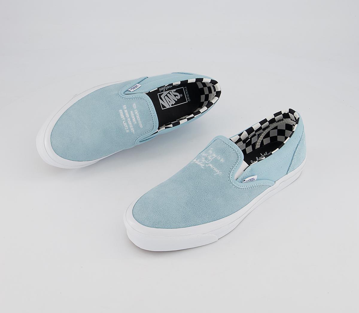 Vans Vault Classic Slip On Lx Trainers Vans Vault Classic Slip On Lx Trainers Ray Barbee Light Blue