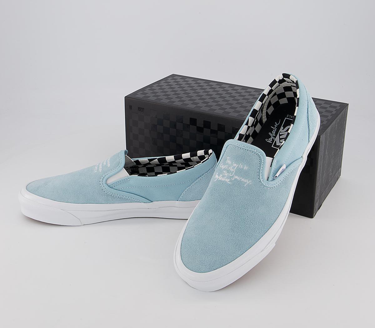 Vans Vault Classic Slip On Lx Trainers Vans Vault Classic Slip On Lx Trainers Ray Barbee Light Blue