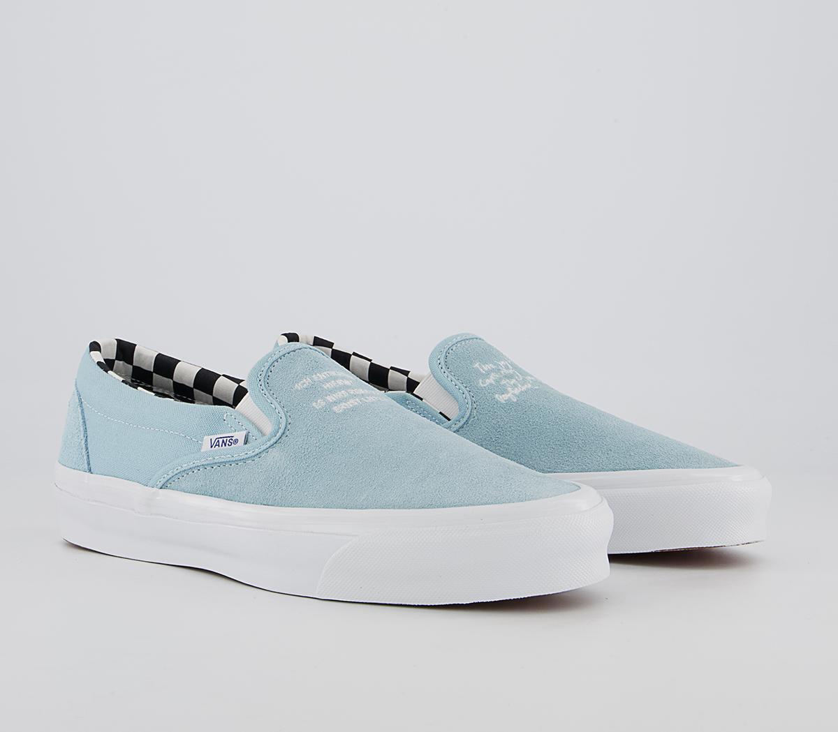 Vans Vault Classic Slip On Lx Trainers Vans Vault Classic Slip On Lx Trainers Ray Barbee Light Blue