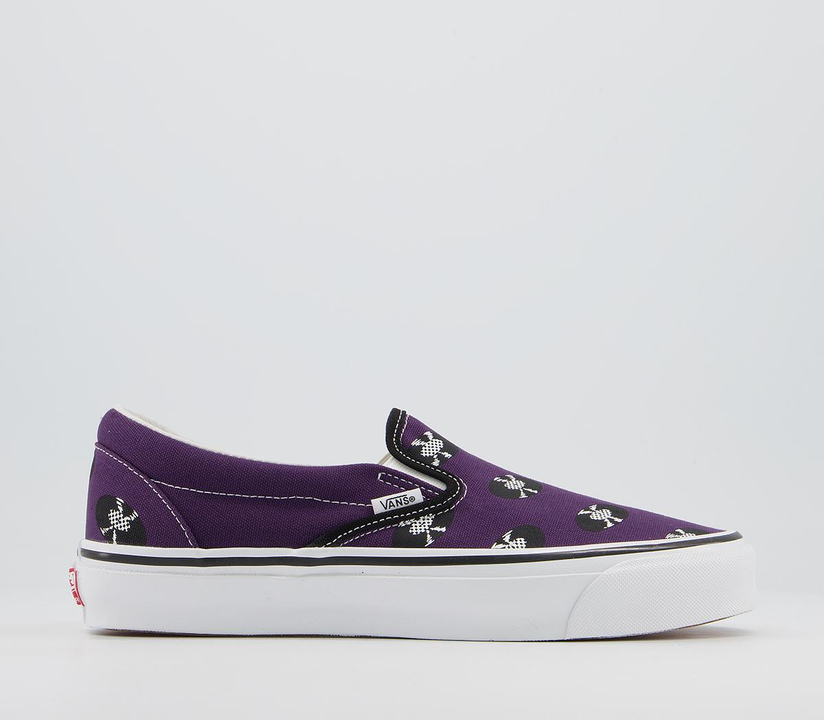 Vans classic slip on on sale purple