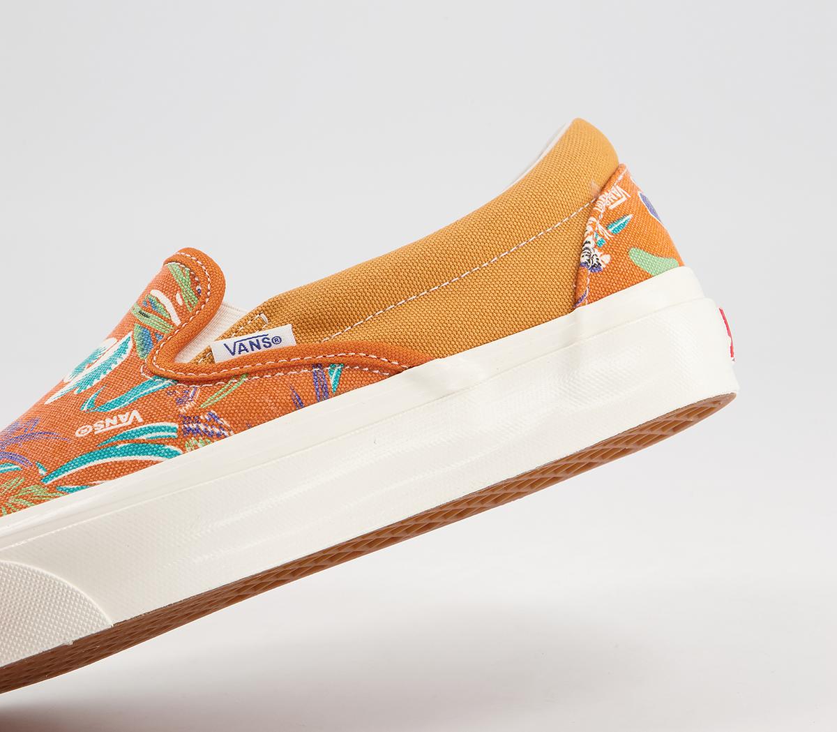 Vans Vault Classic Slip On Lx Trainers Vans Vault Classic Slip On Lx Trainers Parrot Hawaiian Persimmon