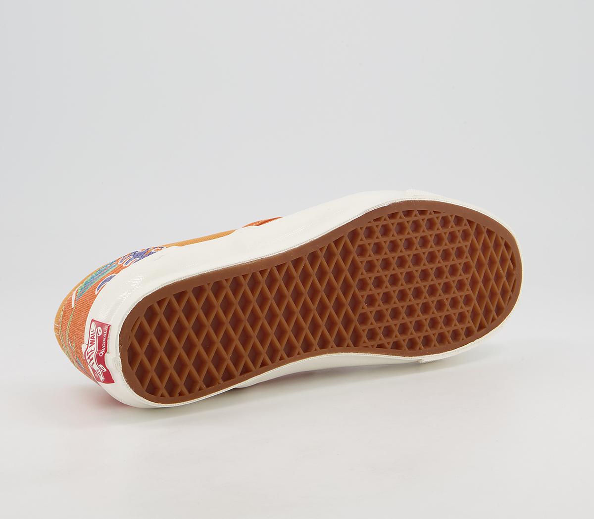Vans Vault Classic Slip On Lx Trainers Vans Vault Classic Slip On Lx Trainers Parrot Hawaiian Persimmon